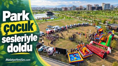 Park çocuk sesleriyle doldu