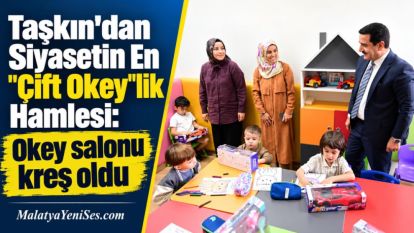 Taşkın'dan Siyasetin En "Çift Okey"lik Hamlesi: Okey salonu kreş oldu