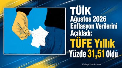 TÜİK Ağustos 2026 Enflasyon Verilerini Açıkladı: TÜFE Yıllık Yüzde 31,51 Oldu