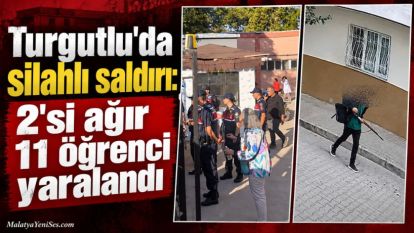 Turgutlu'da silahlı saldırı: 2'si ağır 11 öğrenci yaralandı