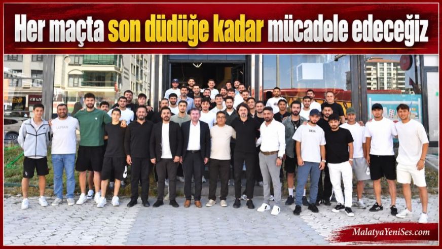“Her maçta son düdüğe kadar mücadele edeceğiz”