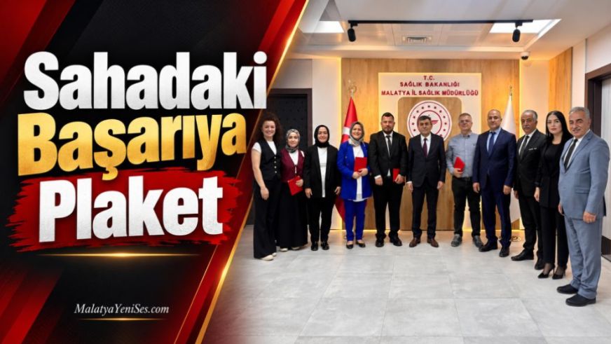 Sahadaki Başarıya Plaket