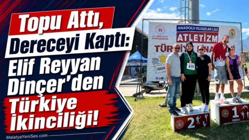 Topu Attı, Dereceyi Kaptı: Elif Reyyan Dinçer'den Türkiye İkinciliği!