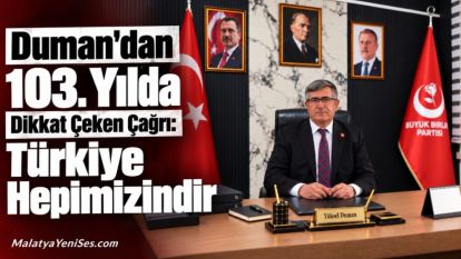  Duman'dan 103. Yılda Dikkat Çeken Çağrı: Türkiye Hepimizindir