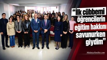 “İlk cübbemi öğrencilerin eğitim hakkını savunurken giydim”