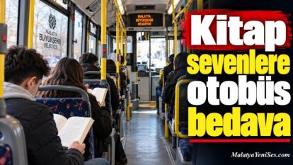 Kitap sevenlere otobüs bedava 