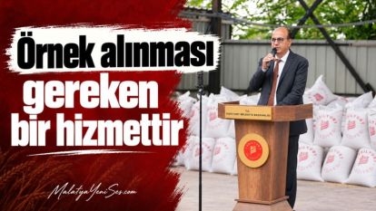 “Örnek alınması gereken bir hizmettir”