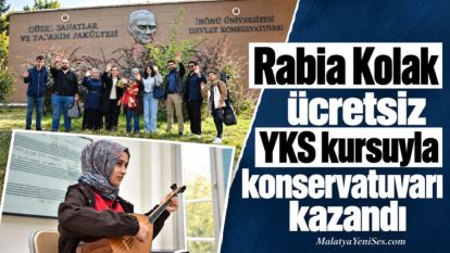 Rabia Kolak ücretsiz YKS kursuyla konservatuvarı kazandı