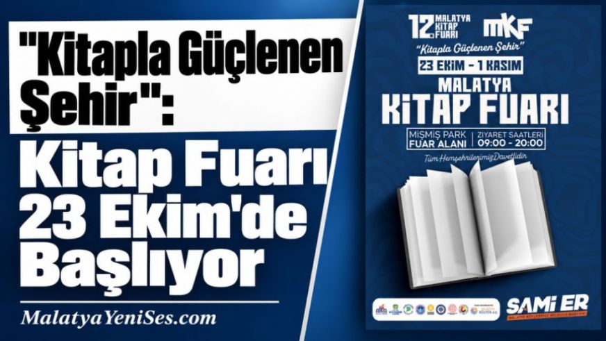 "Kitapla Güçlenen Şehir": Kitap Fuarı 23 Ekim'de Başlıyor