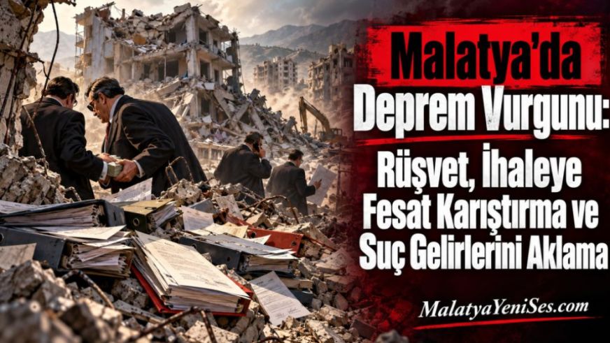Malatya'da Deprem Vurgunu: Rüşvet, İhaleye Fesat Karıştırma ve Suç Gelirlerini Aklama