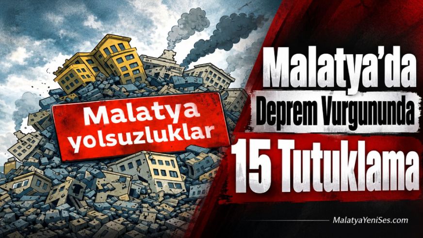 Malatya'da Deprem Vurgununda 15 Tutuklama