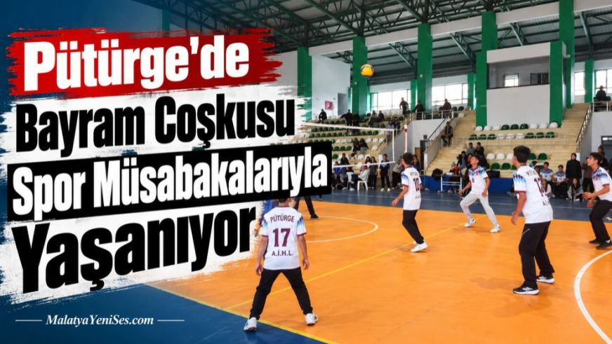 Pütürge'de Bayram Coşkusu Spor Müsabakalarıyla Yaşanıyor